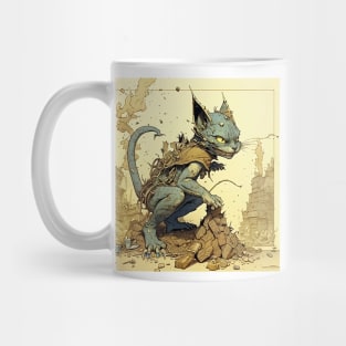 Futuristic Bio Machine Apocalypse Cat Mug